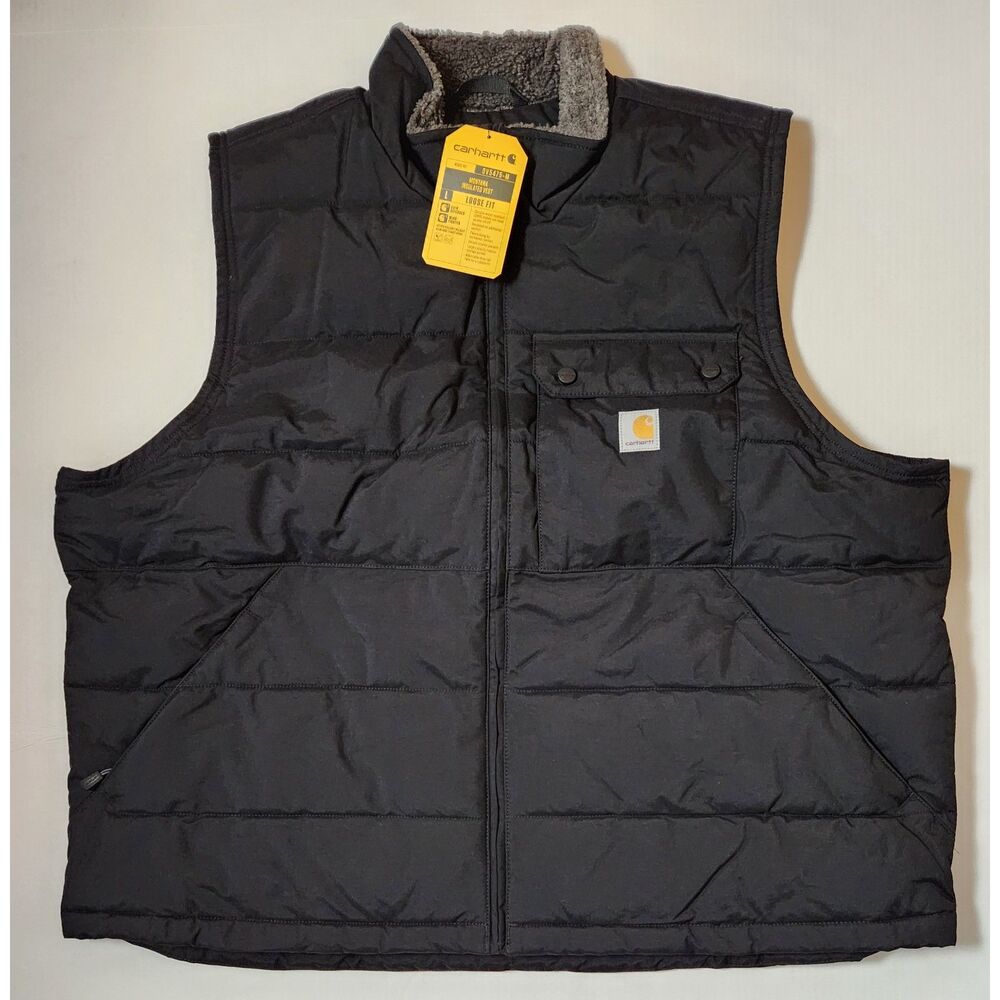 Carhartt Montana Insulated Vest Men’s 2XL Black Loose Fit